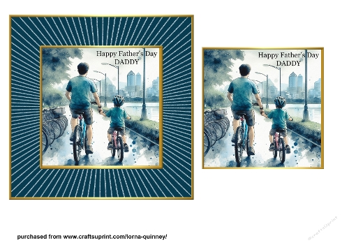 Fathers Day Daddy -  Cycling 