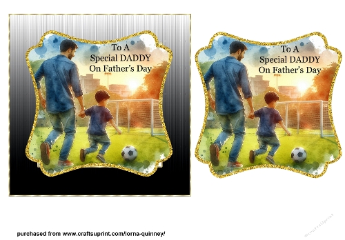 Fathers Day Daddy -  Football