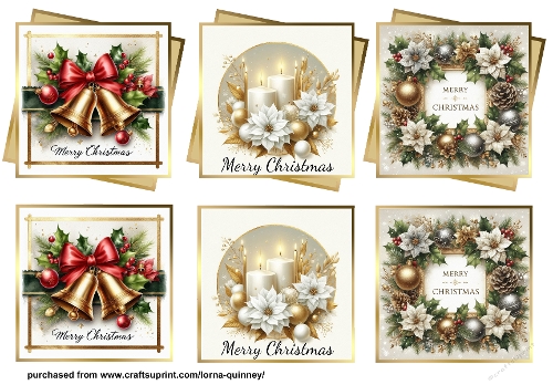 Gold Layered Christmas Toppers 1