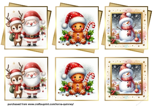 Gold Layered Christmas Toppers 4