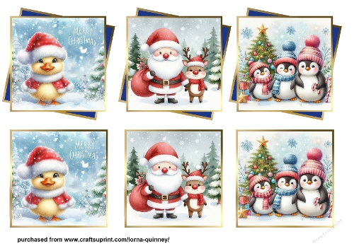 Blue Layered Christmas Toppers 4