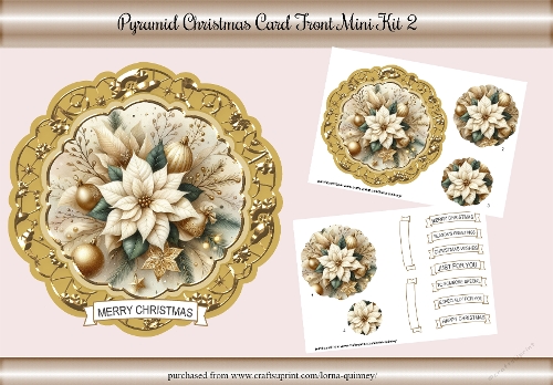 Pyramid Christmas Card Front Mini Kit 2