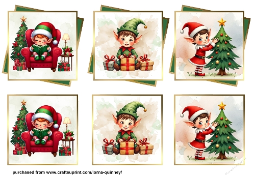 Green Layered Christmas Toppers 1