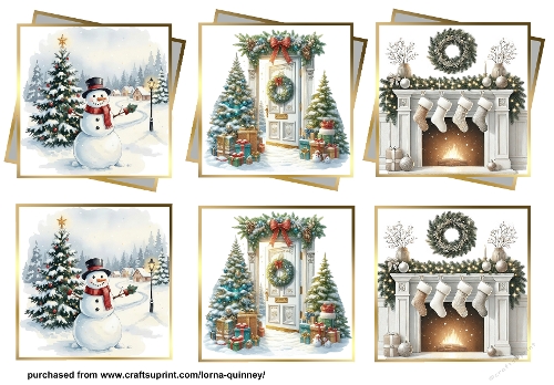 Silver Layered Christmas Toppers 2