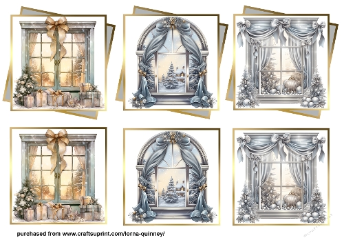 Silver Layered Christmas Toppers 3