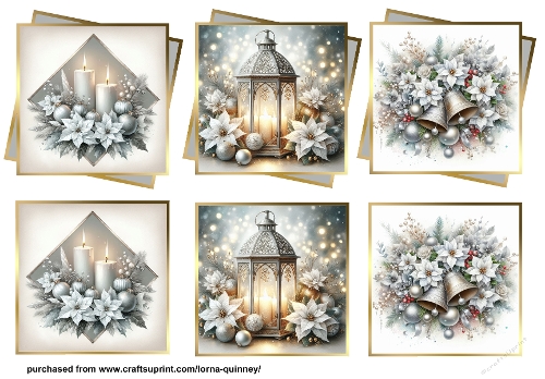 Silver Layered Christmas Toppers 4