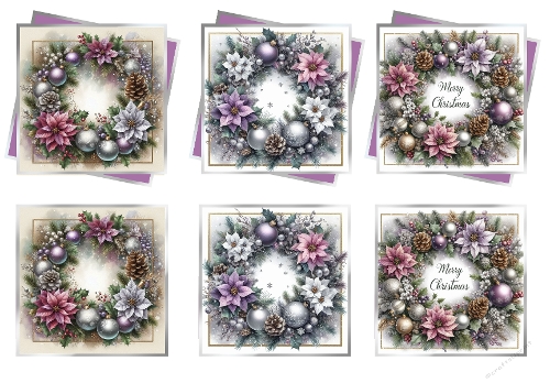 Lilac Layered Christmas Toppers 3