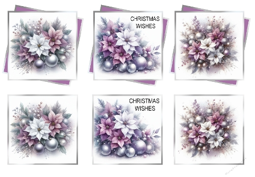 Lilac Layered Christmas Toppers 4