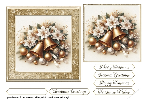  Christmas Bells Card Front