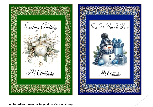 5x7 Christmas Card Fronts 3