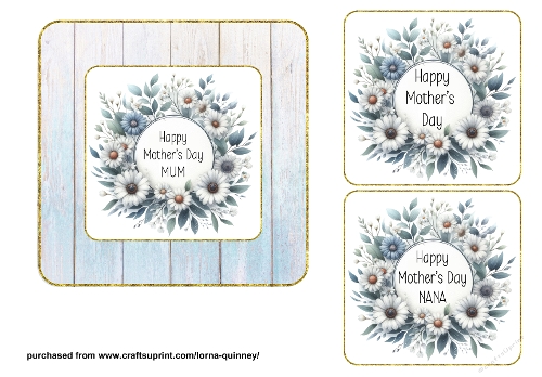 Mothers Day Wreath Card Front 2