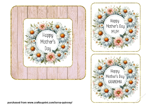 Mothers Day Wreath Card Front 3
