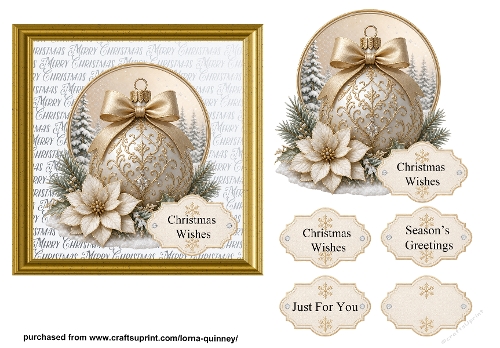 Christmas Baubles Card 2