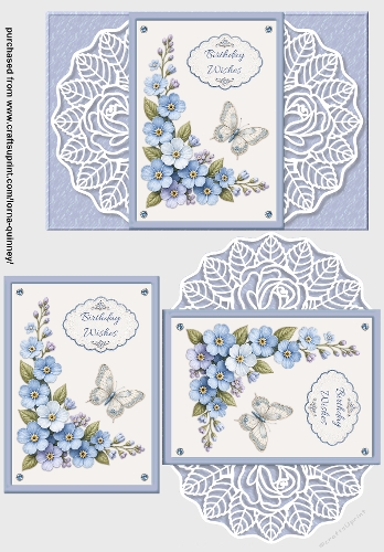 Forget-Me-Nots Birthday Card