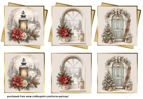 Christmas Scene Layered Toppers 1