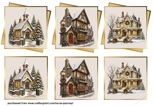 Christmas Scene Layered Toppers 2