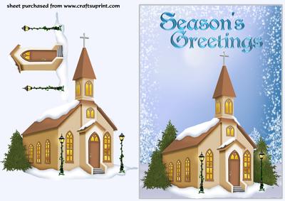 Christmas Church Scene 2