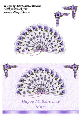 Pansy Fan - Mothers Day
