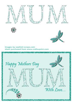 Mum in Aqua - Mothers Day