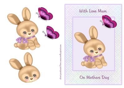 Bunny & Butterfly - Mothers Day