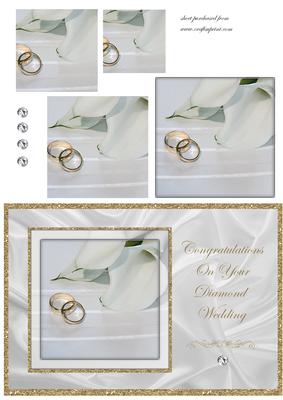 Wedding Rings & Lilies - 60th Anniversary