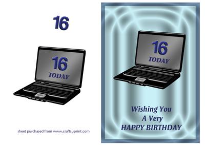 Laptop 16th Birthday