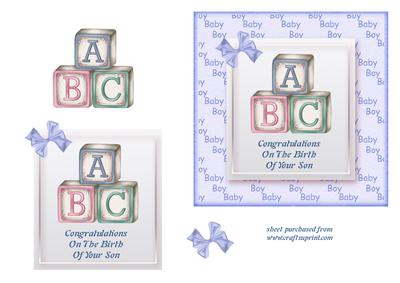 Baby Boy Building Blocks