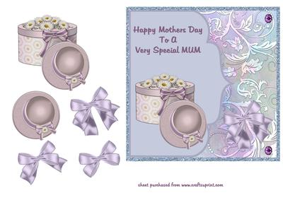 Lilac Hat & Hat Box - Mothers Day