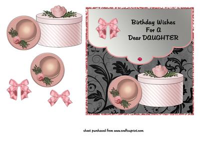 Pink Hat & Hatbox - Daughter