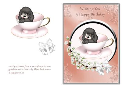 Puppy in Pink Teacup