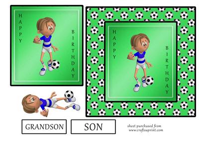 Blue Footballer