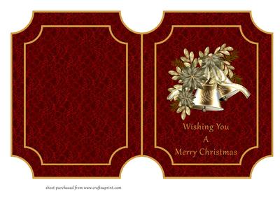 Christmas Bells Plaque Card