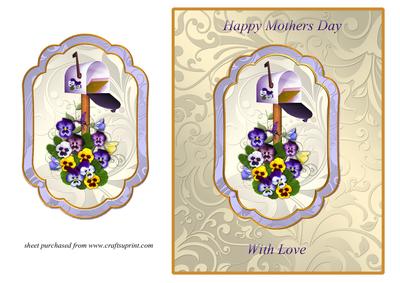 Pansies & Mailbox - Mothers Day