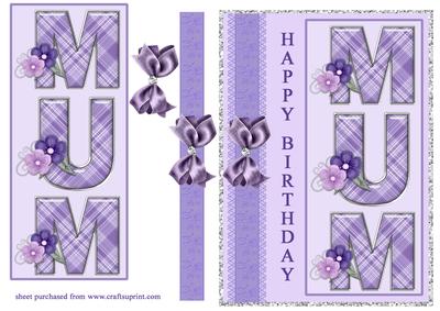 Mum Letters - Birthday