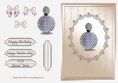 Perfume Bottle on Lace