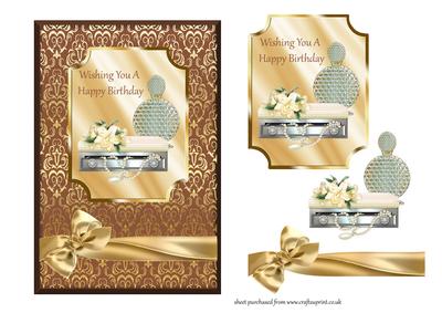 Perfume Bottle & Jewel Box - Happy Birthday