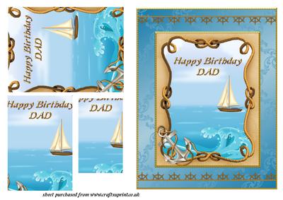 Sailing Boat - Dad Birthday
