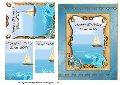 Sailing Boat - Son Birthday