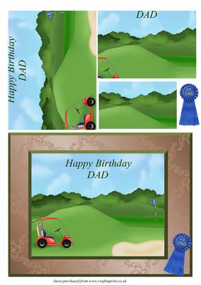 Golf Buggy - Dad Birthday