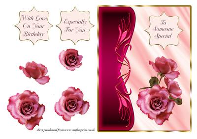 Art Noveau Roses - Pink