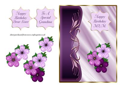 Art Nouveau Cimerola - Purple