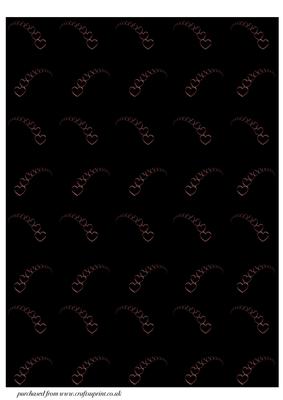 Black & Pink Metallic Hearts Background