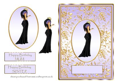 Deco Lady in Black