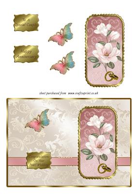 Magnolias & Butterfly Pearl Wedding