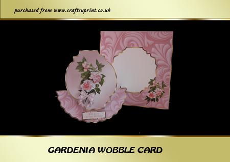 Pink Gardenias Wobble Card Kit