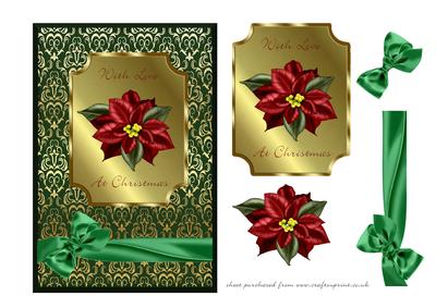 Poinsettia Card Front