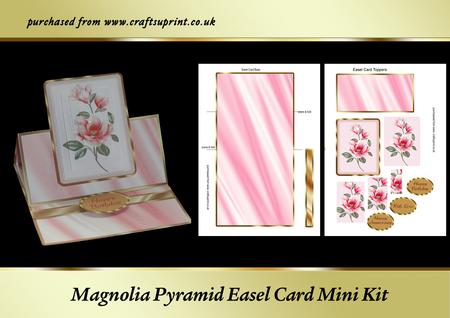 Magnolias Pyramid Easel Card