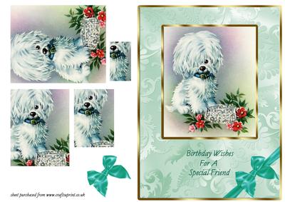 Puppy Pyramid Card - Special Friend