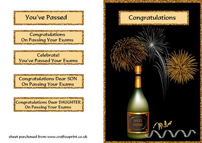 Champagne & Fireworks Exam Success