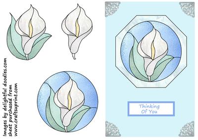 Stained Glass Lily